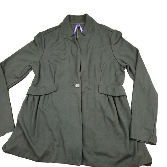 Seraphine Womens 10‎ Blazer Tailored Maternity Jacket Black Professional - ISSUE - Picture 1 of 14